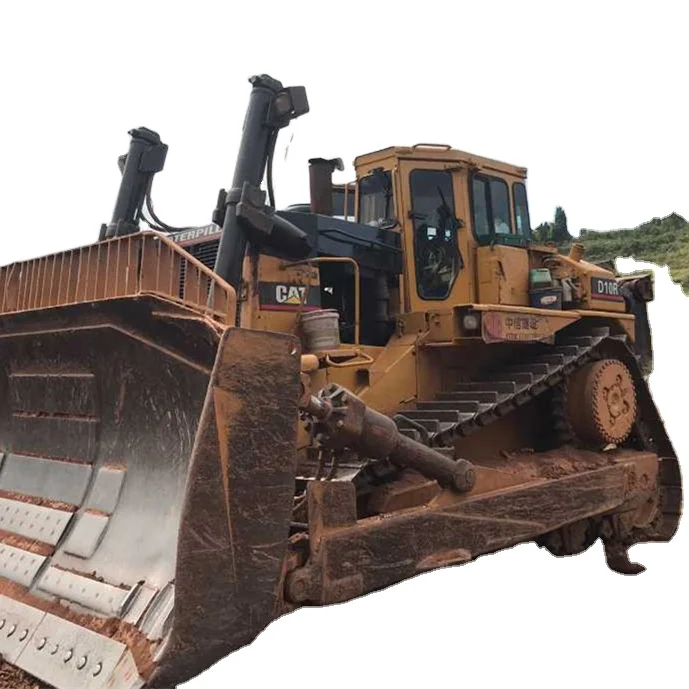  Б/у Caterpillar D10R бульдозер толкатель лезвие гусеничный трактор на строительной площадке оборудование мусора Очистка нажатия дозирования