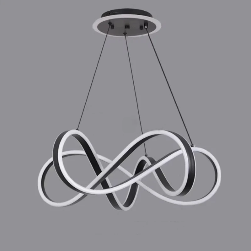 Kitchen Dining Modern Design Linear Pendant Light Restaurant Bars Low Ceilings Hanging Led Chandelier