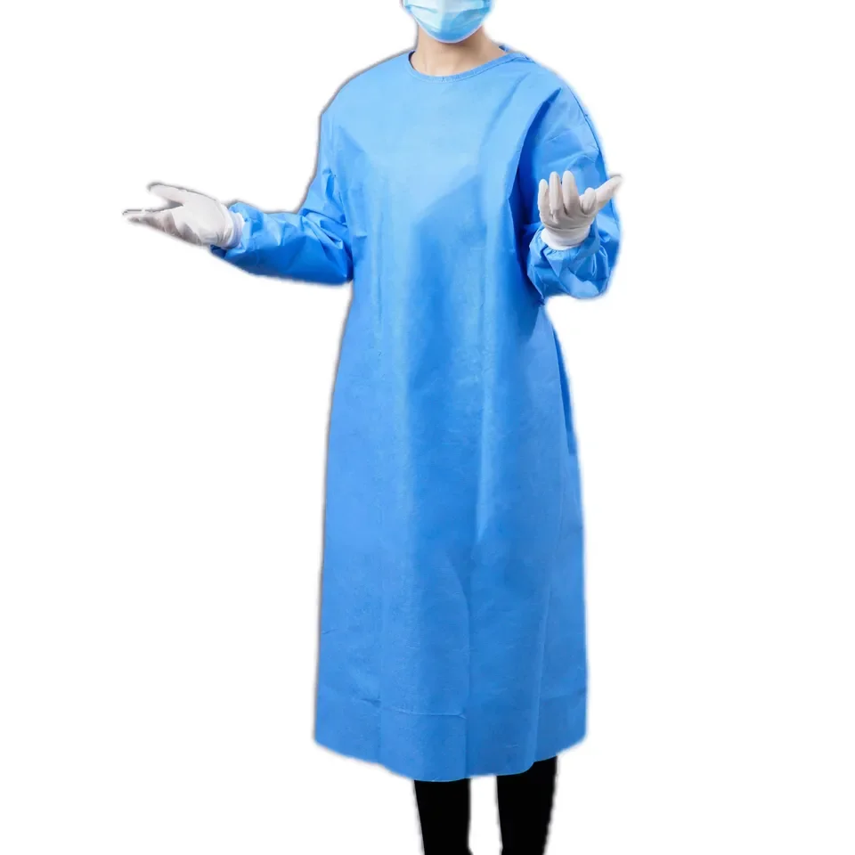 Cheap  lab clothes medical clothing surgical medical patient workwear hospital gown disposable