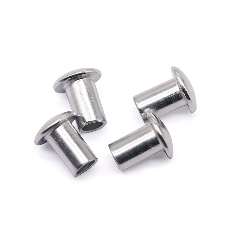 Custom Exquisite Technical Fastener Stainless Steel and Aluminum Metal Rivets Solid Flat Head Fastener Copper Material
