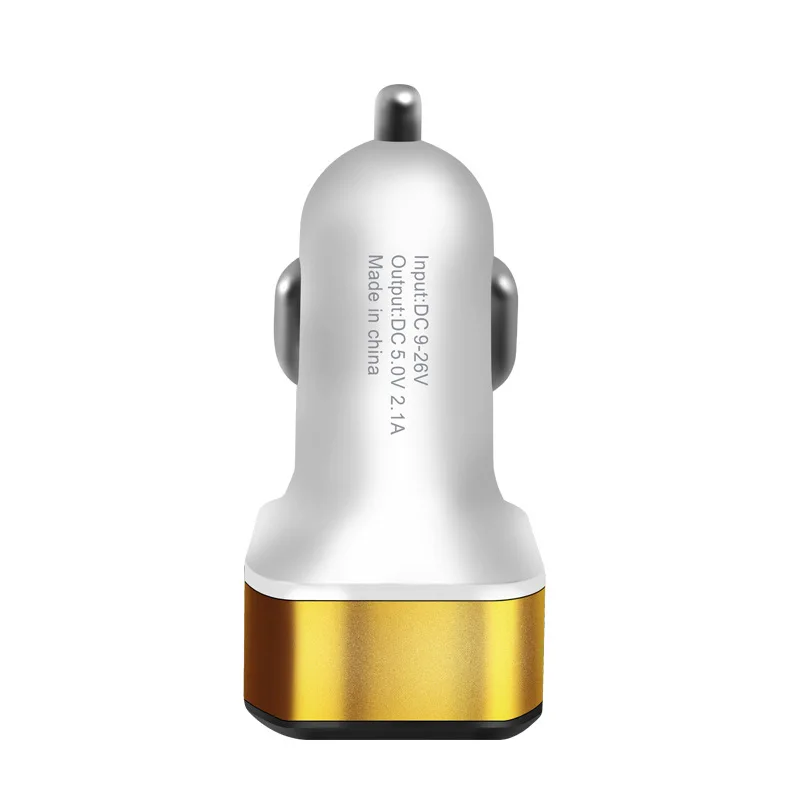 
New Display Car Charger Dual USB Digital Display Voltage Vehicle Charging One Tow Two Intelligent Vehicle Charger 