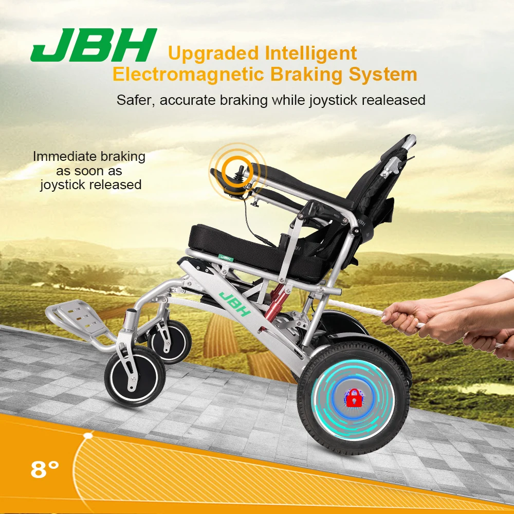 Portable foldable light strong manual and powered wheelchair motors 24v handicapped elderly