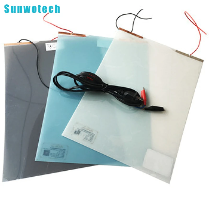 Customized size self adhesive switchable pdlc smart glass film sample