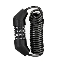 2022 New Style Portable Code Cable Lock  Electric Vehicle Scalable helmet Lock With Zinc alloy Lock body and Steel Cable
