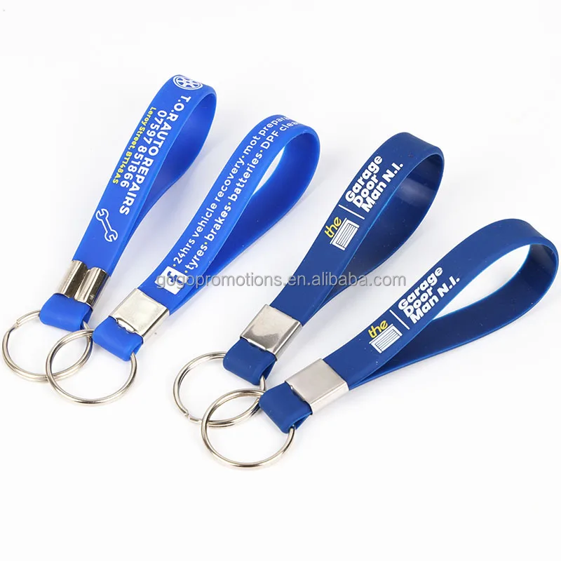 Low Price Wholesale Online Event Giveaways Silicone Wrist Strap Keychain Colorful Keychain