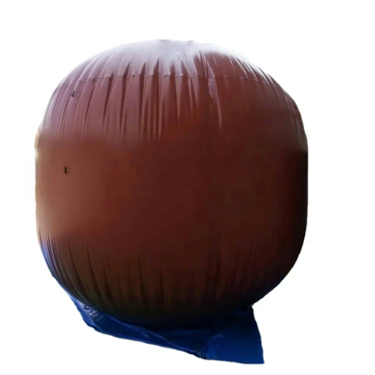 10m3 biogas plant biogas storage bag balloon for gas collecting uv resistance pvc tarpaulin material inflatable biogas bag