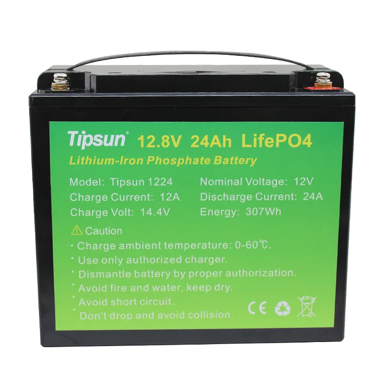 Tipsun high quality  Lifepo4 12v 12.8v 24ah 30ah 36ah 50ah 100ah 150ah 200ah rechargeable lithium-ion phosphate battery