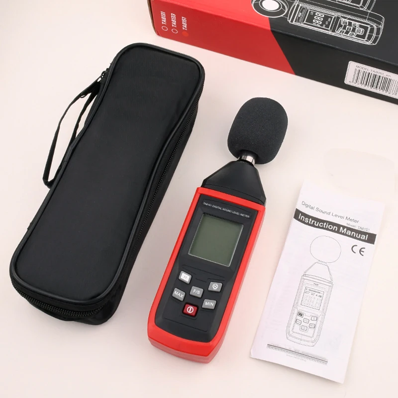  Ручной аудио измерительный прибор TA8151 30-130 дБ шумомер цифровой измеритель уровня
