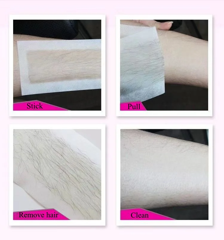 Best Selling Hair Removal Strips For Men and Women Body Unwanted Hair Magic One Second Quick Hair Removal Wax Strip Paper