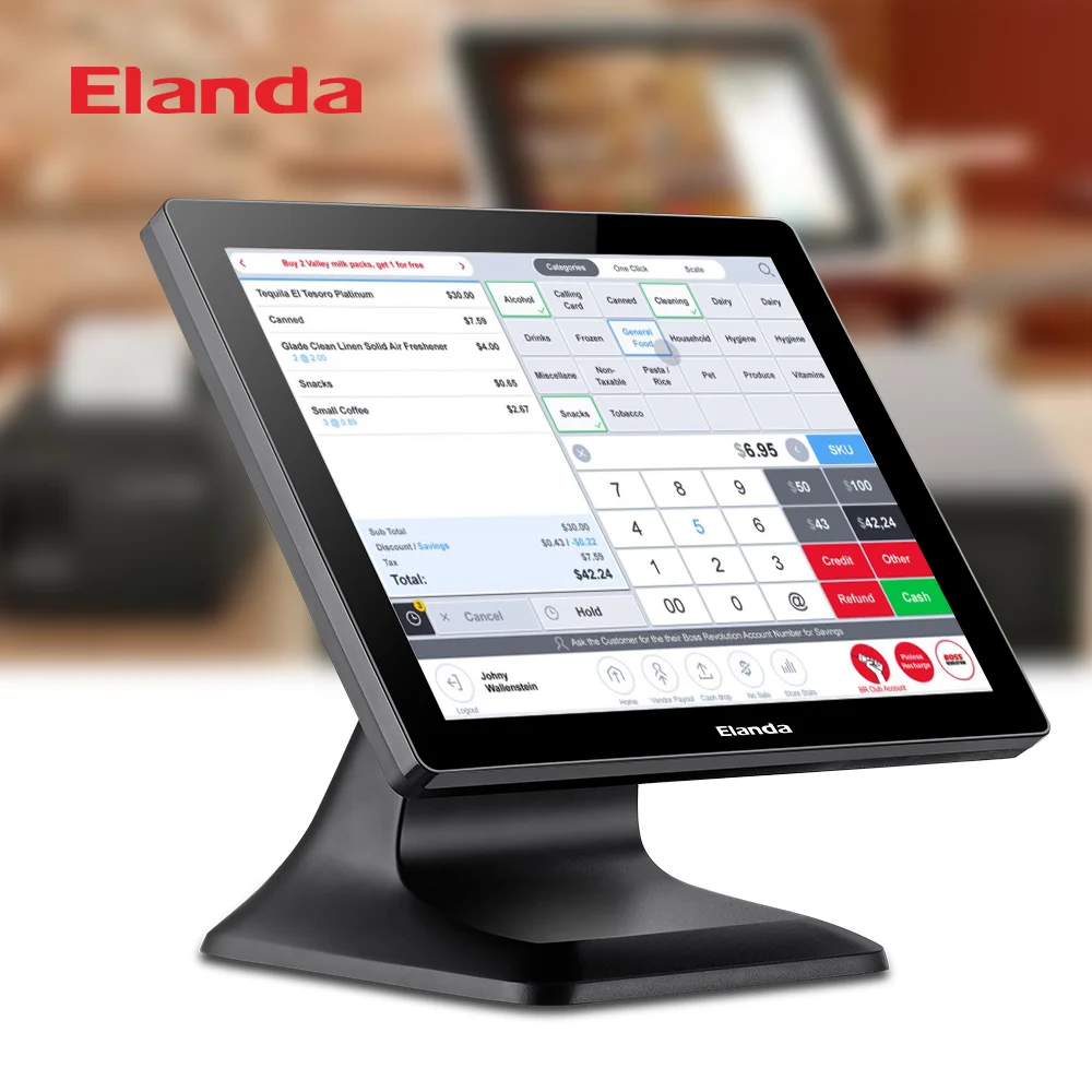 15 Inch POS All in one Dual Screen Windows Cash Register POS System
