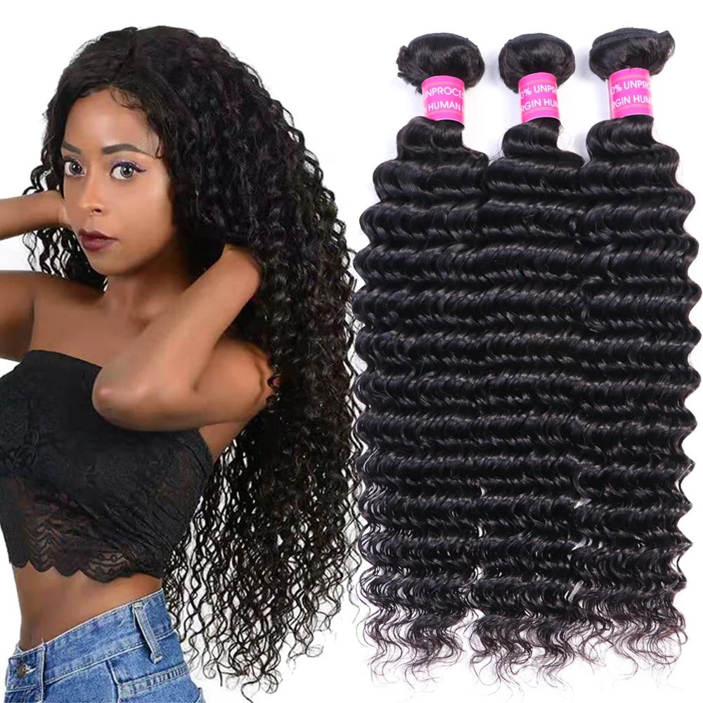 Meimei Raw Virgin Malaysian Hair,100 Human Malaysian Cuticle Aligned Virgin Hair Dubai,Mink Deep Wave Malaysian Hair Bundle