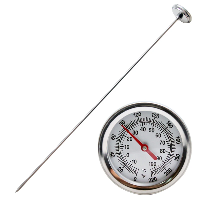 compost  dial stainless steel long probe compost soil thermometer