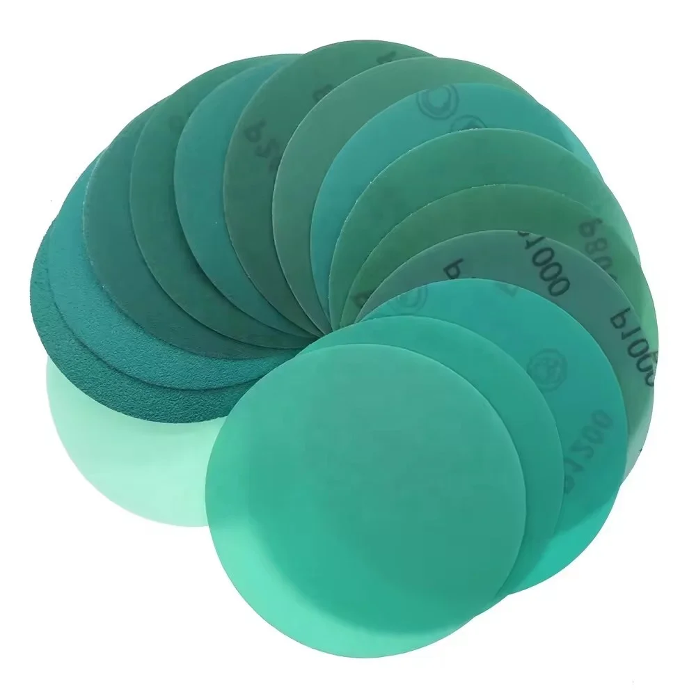 Automotive Green Sandpaper Waterproof Abrasive Disc with Hook and Loop Zirconia Aluminum Oxide Roll Customized OEM Support