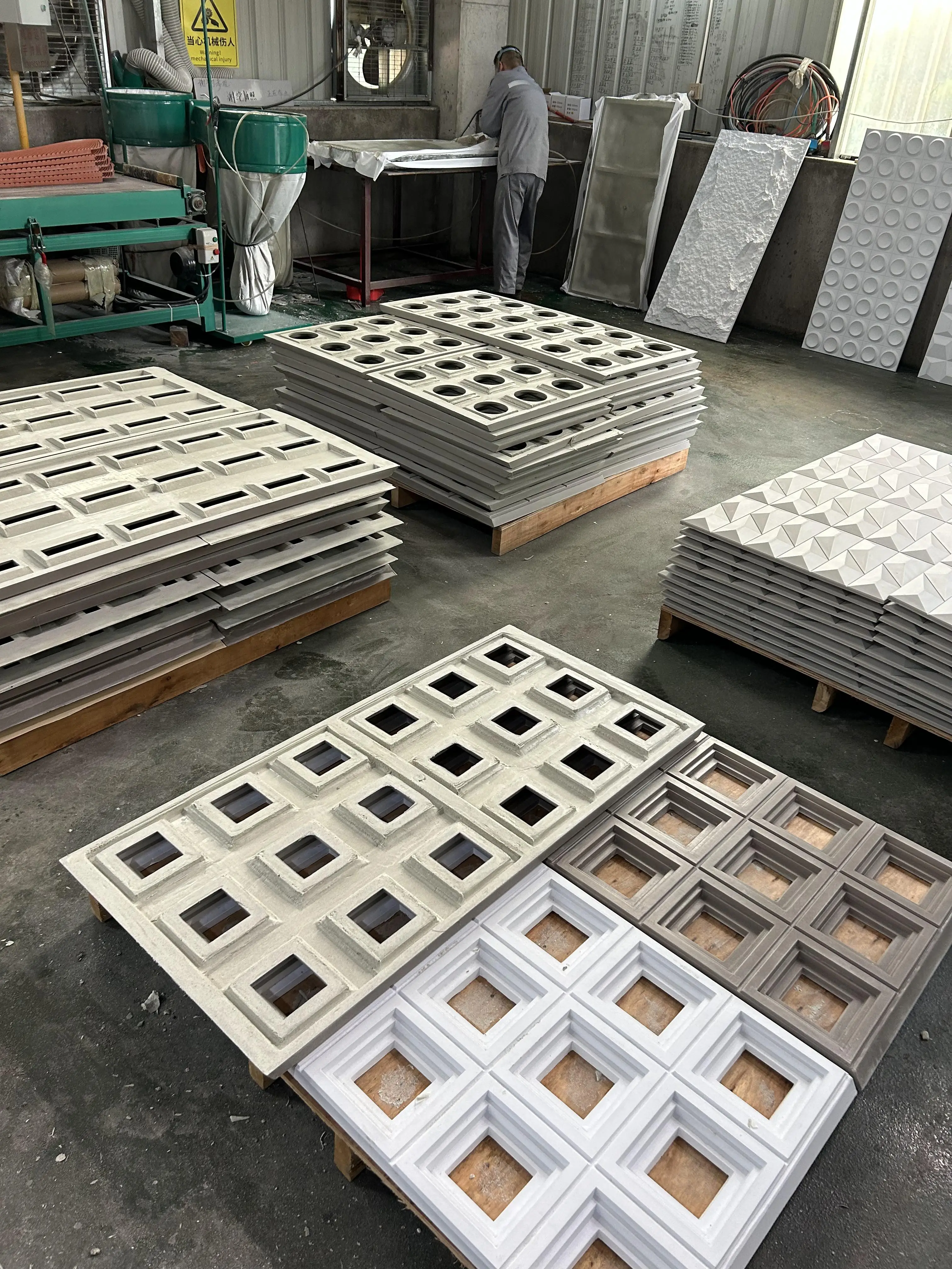 New material Lightweight PU mushroom Stone panel wall Faux Polyurethane Panel 3D Wall board