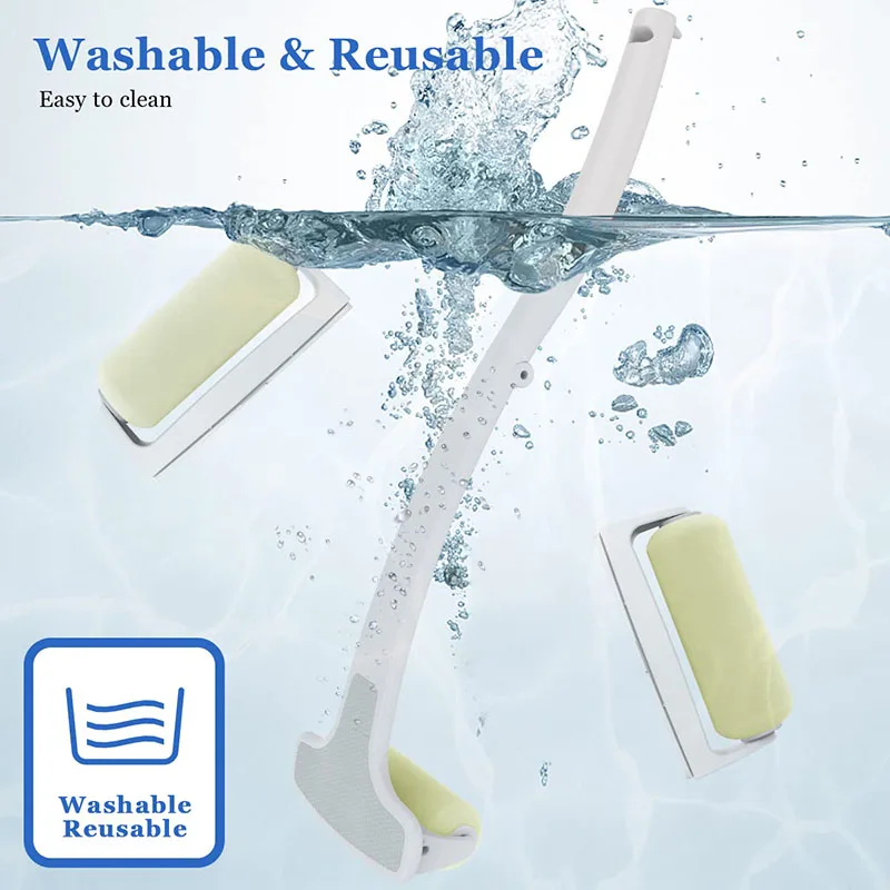 Customize Premium Quality Long Handled Folding Body Lotion Roller Lotion  Back Applicator