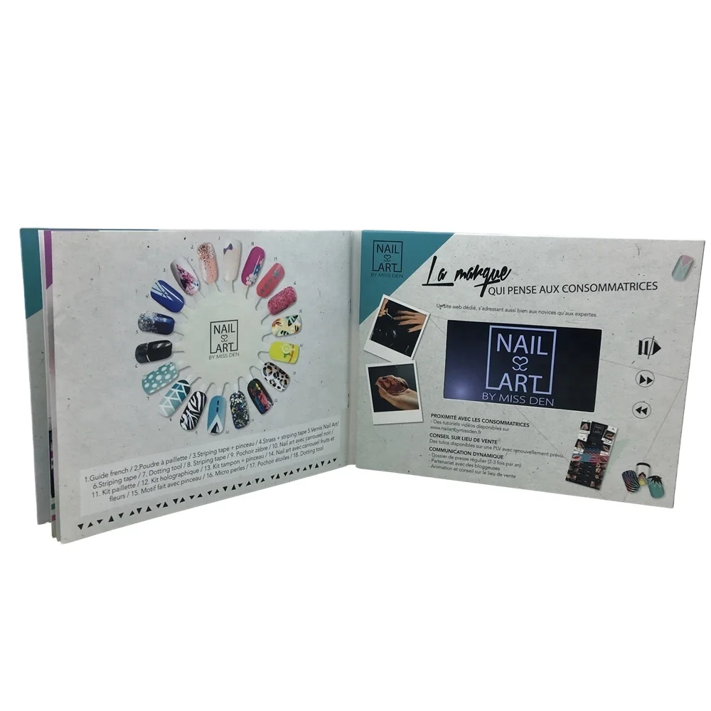  Cote Best Seller China LCD Video Book 5 Inch Greeting Card For