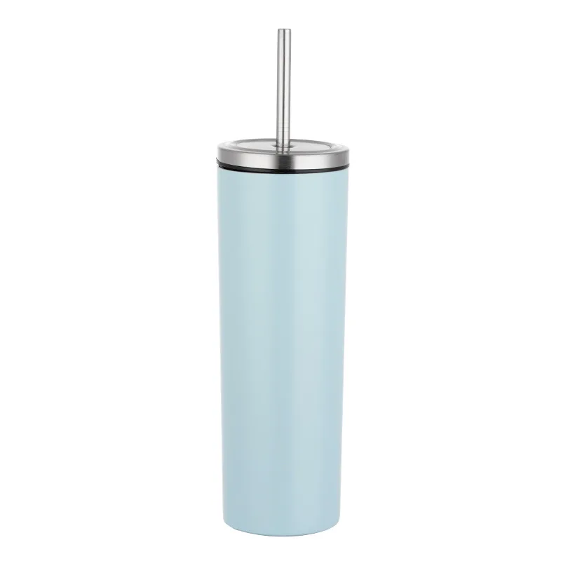 20oz/30oz 304 Stainless Steel Straw Cup  Vacuum Straight Tube Straw Tumbler Spot