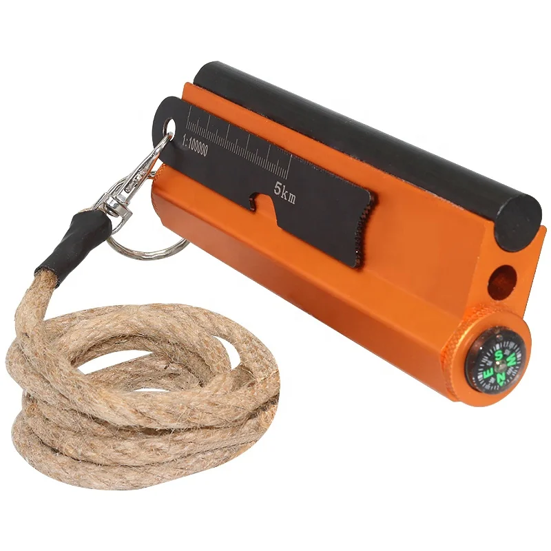 All-Weather Survival Torch Magnesium Ferro Rod Fire Starter Kit with Waterproof Capsule Tinder Wick Rope
