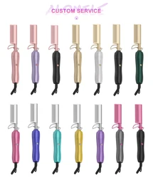 Most Popular Flat Iron Heated Hotcombs And Curlin Private Label Fast Hair Straightener Pressing Electric Hot Comb