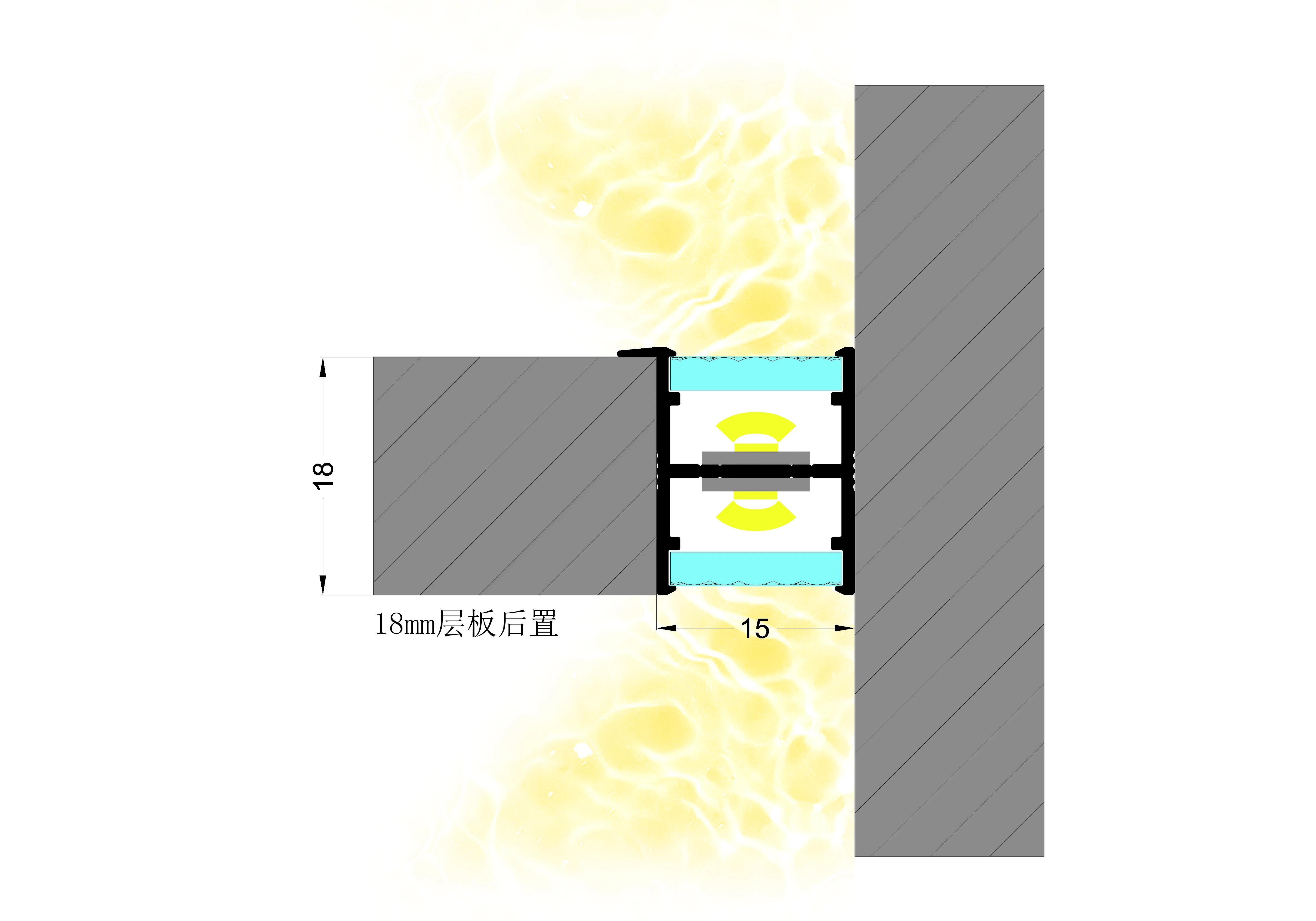 New Design YG-G003 Surface Mounted Slim Size Flexible Aluminum Led U Shape Profile For LED Strip Light