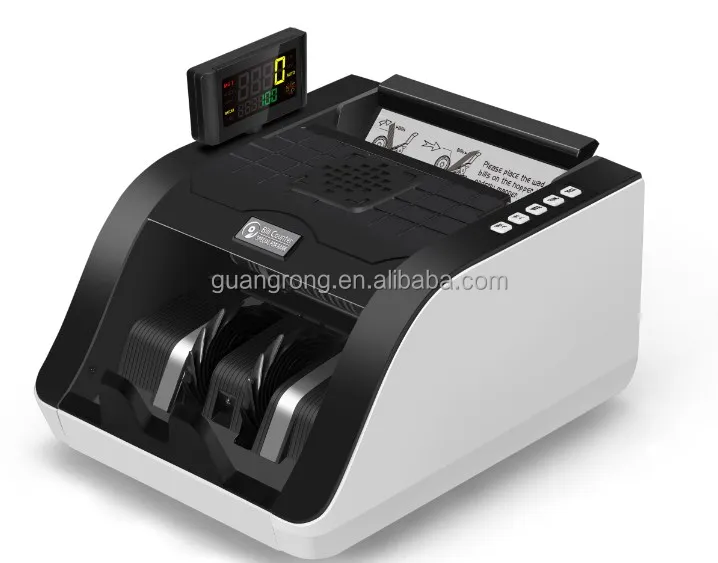 Currency Note Bill Cash Counting Machine Detector Money Counter UV MG IR Detecting with Led Display  GR2880