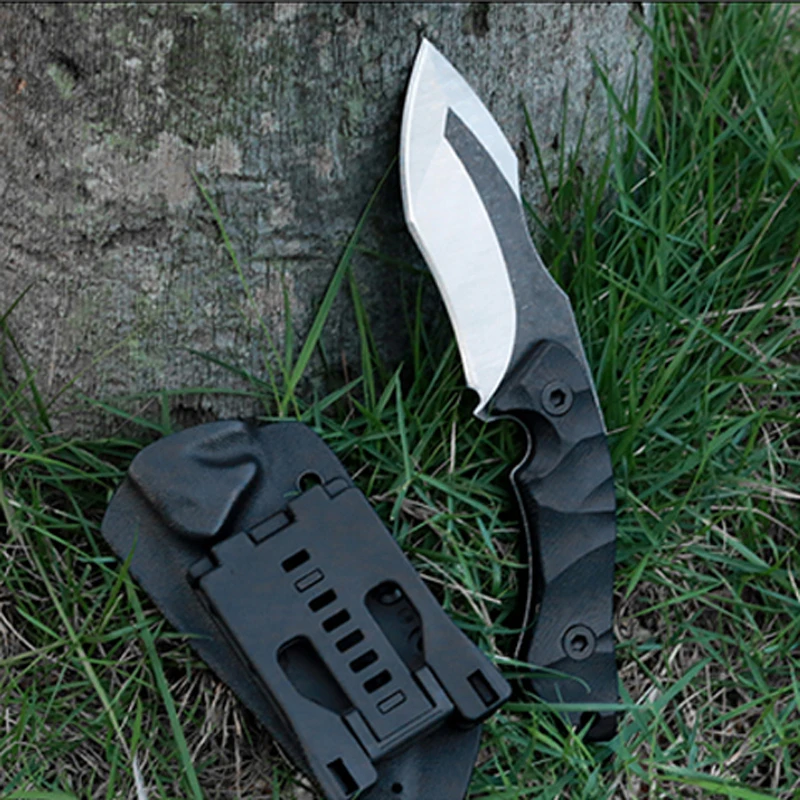 Hongrui Custom Logo 4Cr13 Stainless Steel Fixed Blade Tactical Hunting Self Defense Knife for Camping Industrial Survival Use