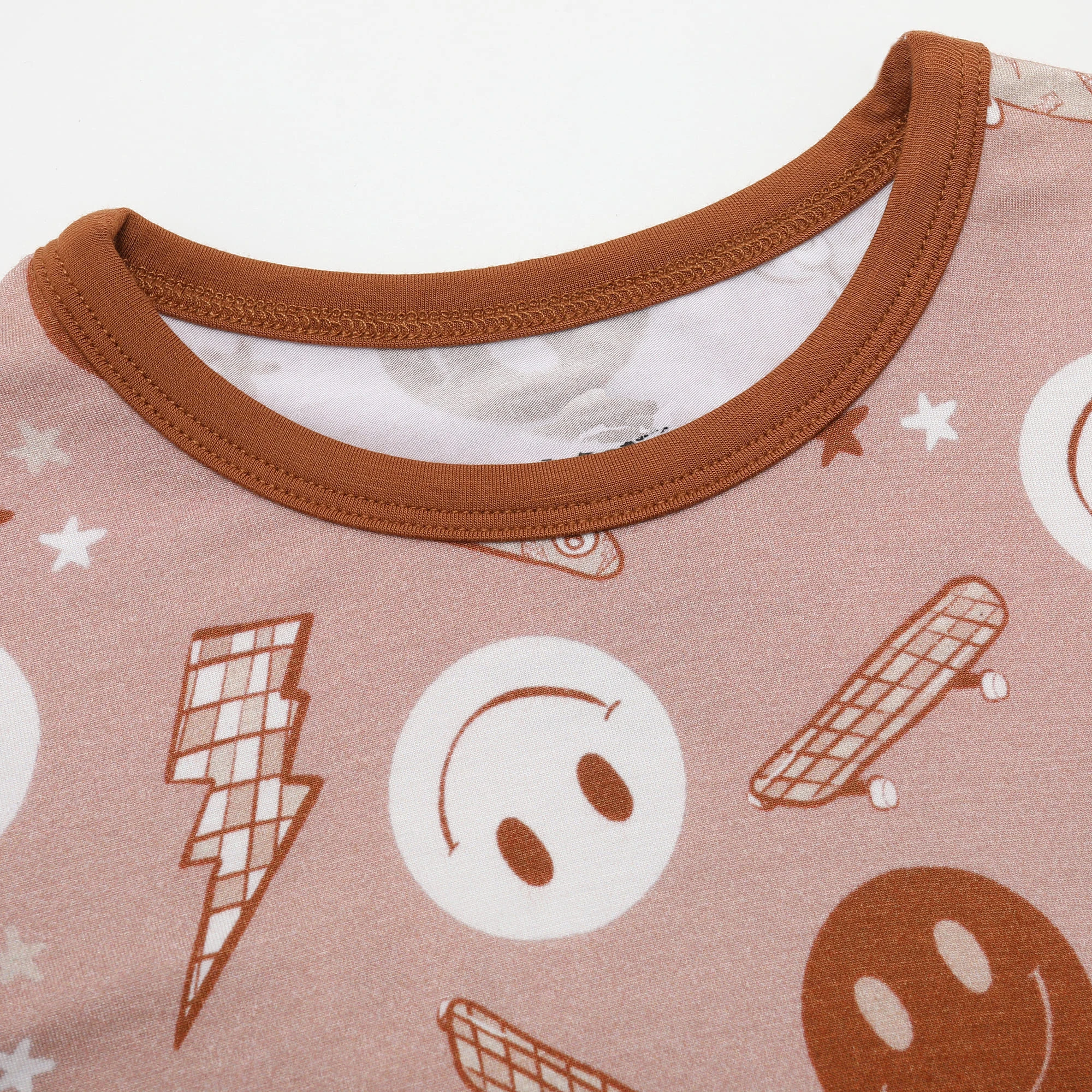 2024 New Fashion Lovely Two Piece Sleepwear Long Sleeve Baby Kids Pajamas Set