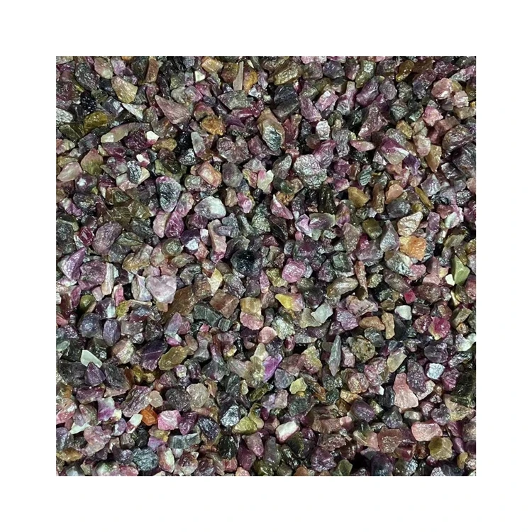 Competitive Price Wholesale Healing Stone Crystal Cluster Color Tourmaline Gravel