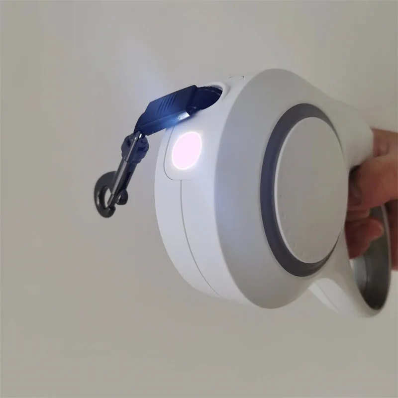 Top Seller Custom Logo Led Light Pet Dog Leash Nylon Automatic Led Retractable Dog Leash Wholesale