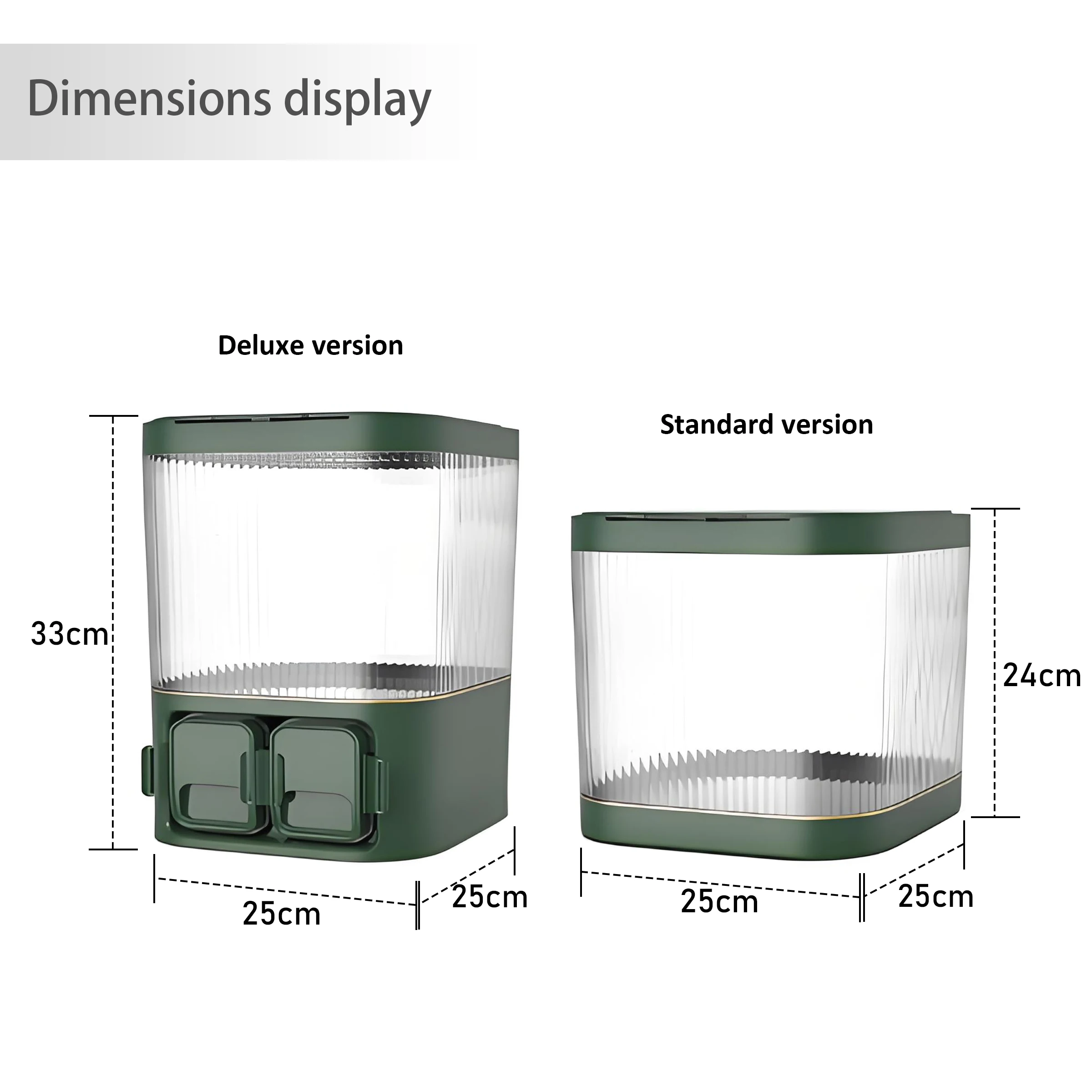 Big Capacity Moisture-Proof Insect-Proof Plastic Storage Jar Sealed Metered Grain Dispenser Kitchen Food Container PET Material