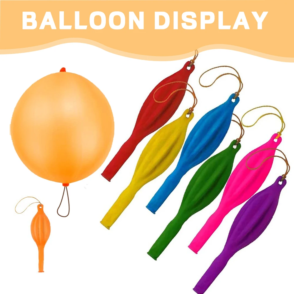 Punching Balloon Heavy Duty Party Favors For Kids  Bounce Balloons with Rubber Band Handle Birthday Party Punch Balloons