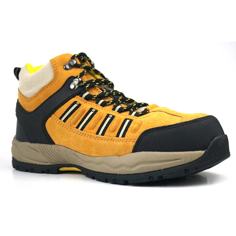 Leather Genuine Leather Rubber sole Anti smash Anti puncture Anti slip Anti oil Work Safety Boots for Men sneakers safety shoes