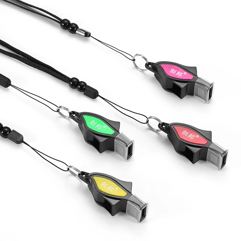 Customized Logo Soccer  Football  Basketball Coaches Train High Pitched Whistles Rugby Hockey Whistle with Lanyard