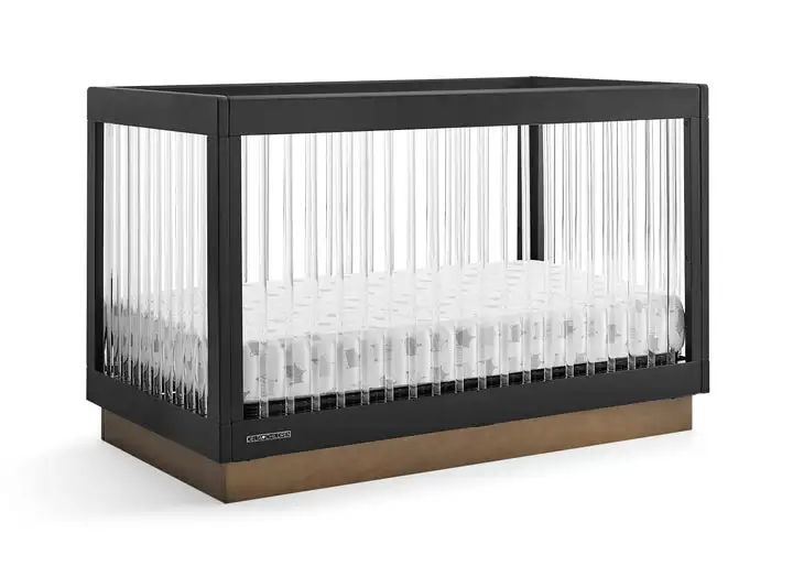Luxury European Baby Crib Furniture Baby Bedroom With acrylic rod  For Baby Furniture
