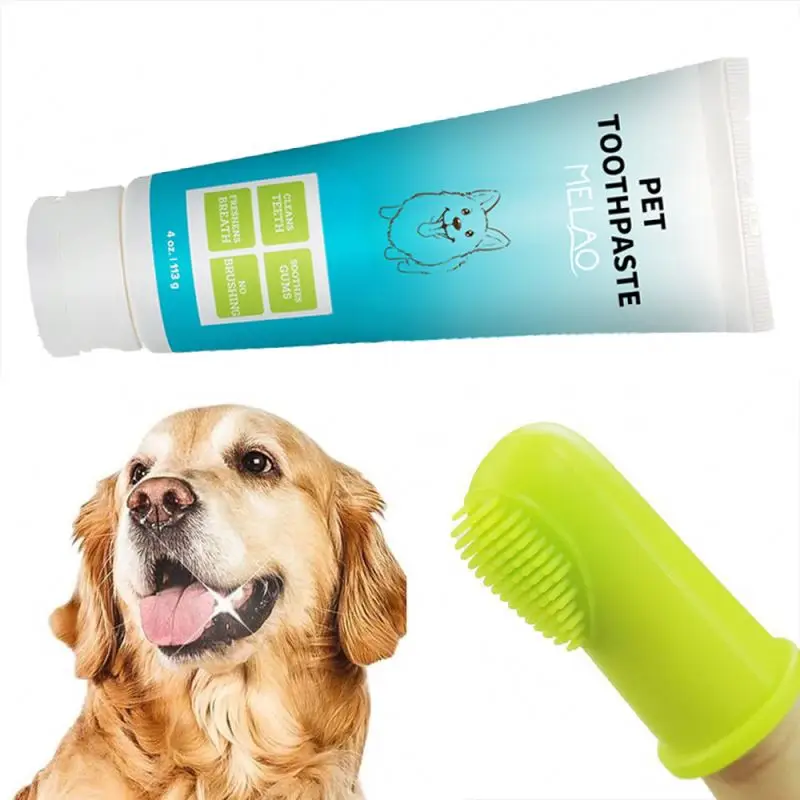 oem MELAO Private label High Quality Natural Vegan Puppy Dog Oral Dental Stone Cleaning Pet Toothpaste Wholesale
