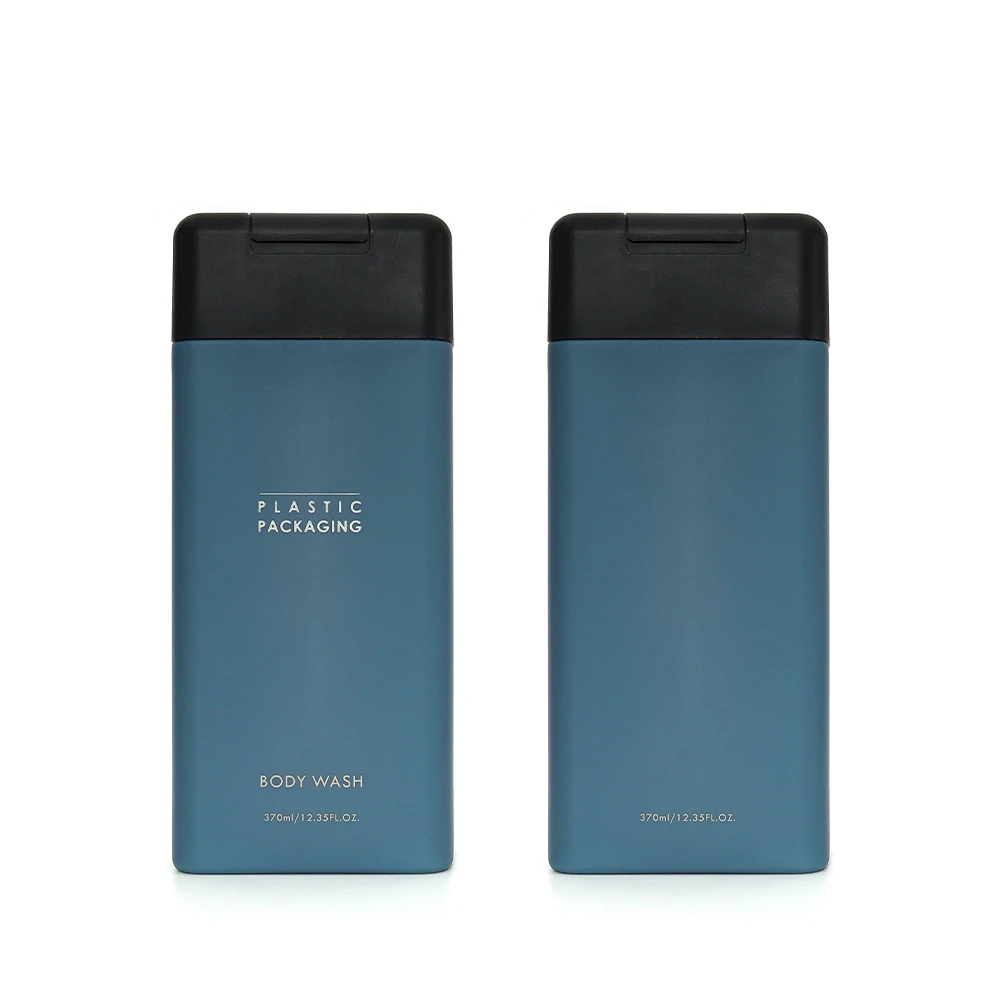 colorful skincare packaging  50ml 100ml 150ml 250ml 375ml flip cap shampoo bottle square hdpe plastic shampoo bottles