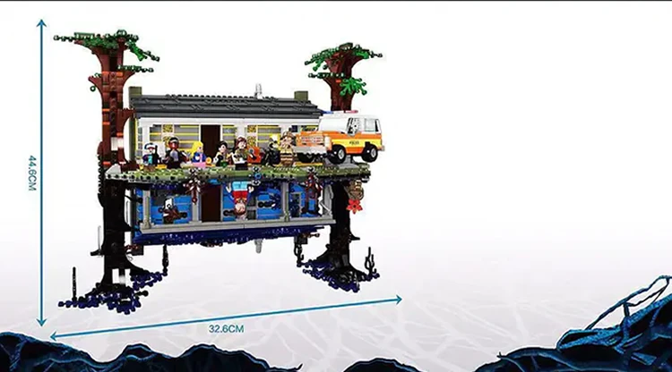 2022 New Plastic Kids Toys for Children Gift Building Blocks Bricks Compatible 75810 Stranger Things The Upside Down 11538Popula