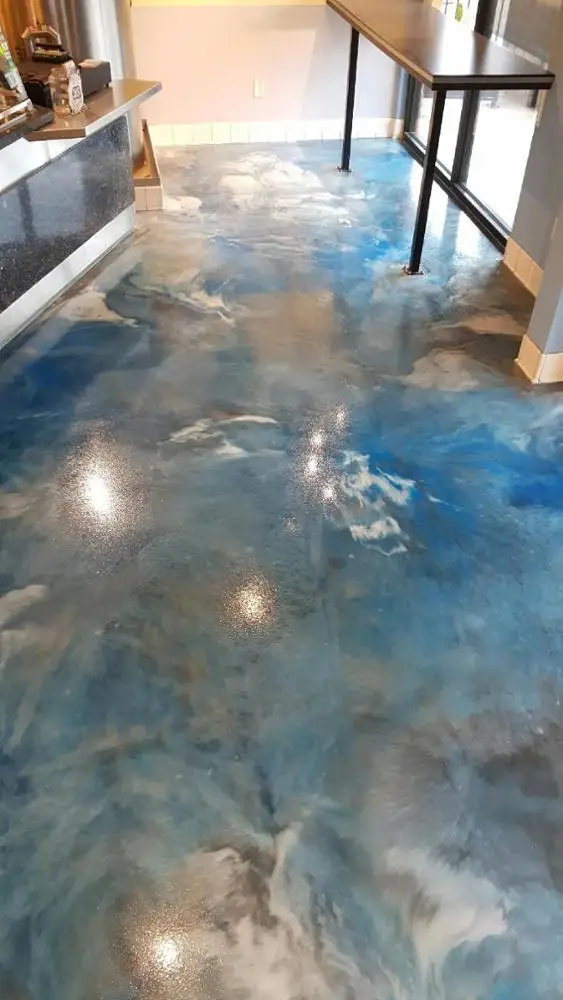 Factory metallic epoxy  epoxy resin colorful epoxy for commercial floor