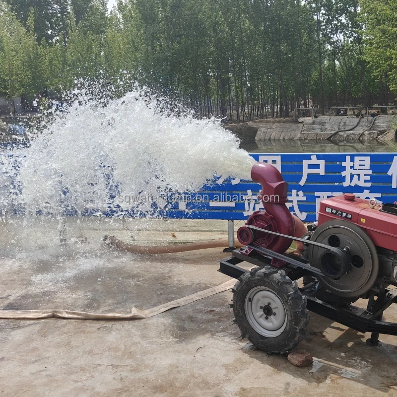 6inch 12HP diesel pump unit centrifugal all iron pump for farm irrigation
