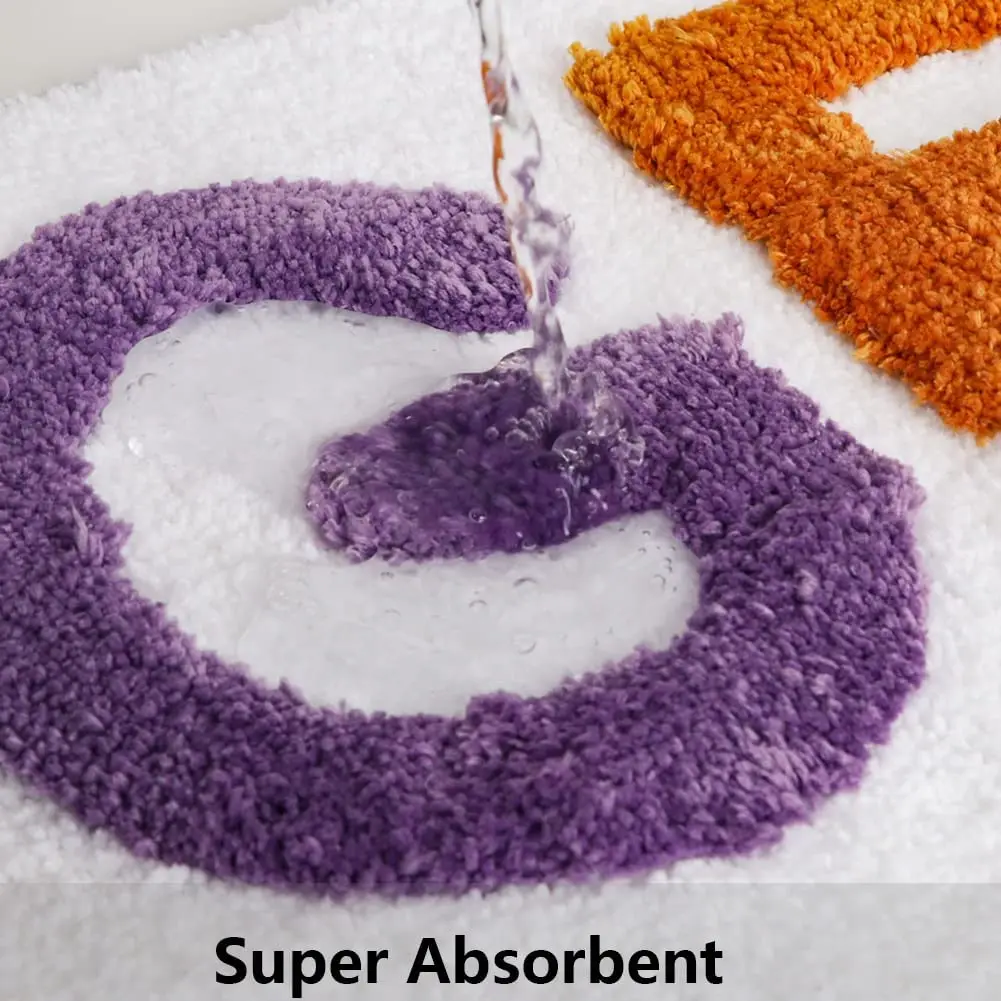 FMT Hot Sale Bathroom Plush Rug Water Absorb Microfiber Shaggy Non Slip Get Naked Bath Mat