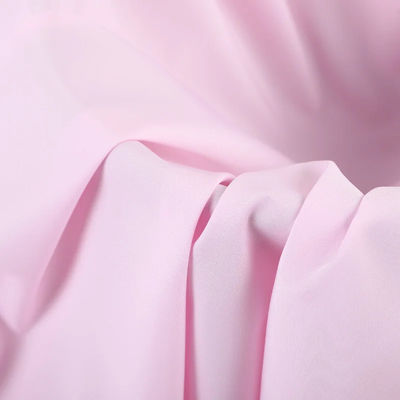 High Quality Solid Color Stretch Bamboo Fiber Fabric Weaving Polyester Fiber Fabric For Professional Wear