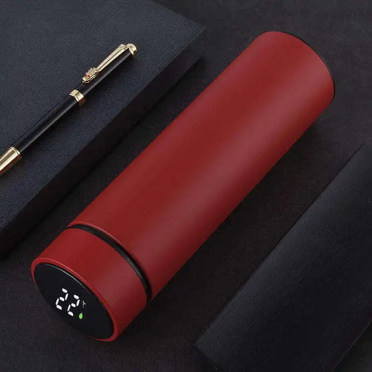 Wholesale Customized Smart LED Water Bottle Digital Temperature Bottle 500ml Vacuum Flasks with LED Temperature Display