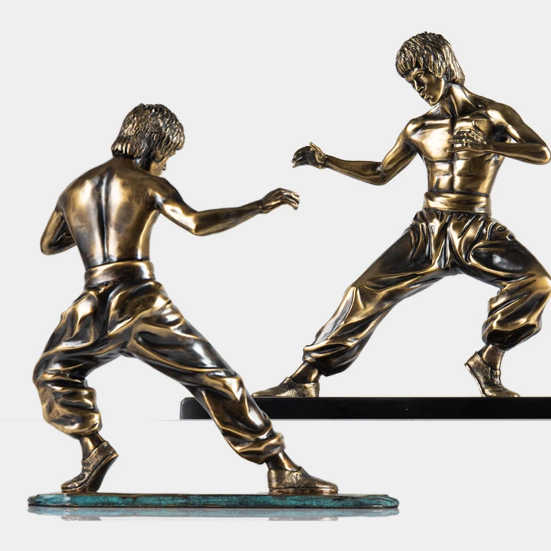 home deco hotel deco bronze bruce lee sculpture