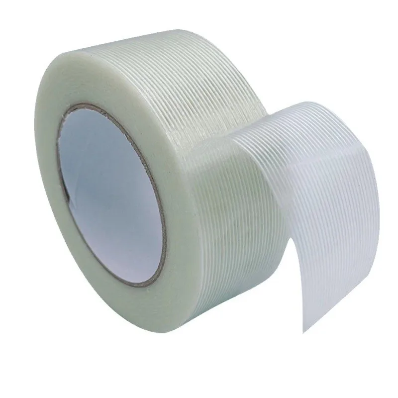 Straight Mesh Fiber Fiberglass Reinforced Filament Strapping Packing Self Adhesive Tape Striped Fiberglass Tape CY-8661