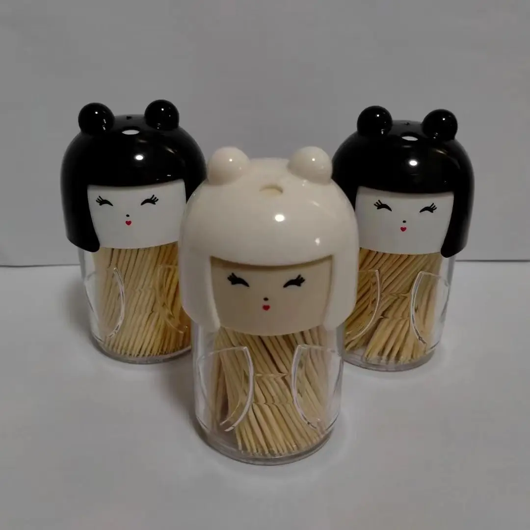 Personalized Disposable Carved Individual Packing Birch Wooden Toothpick