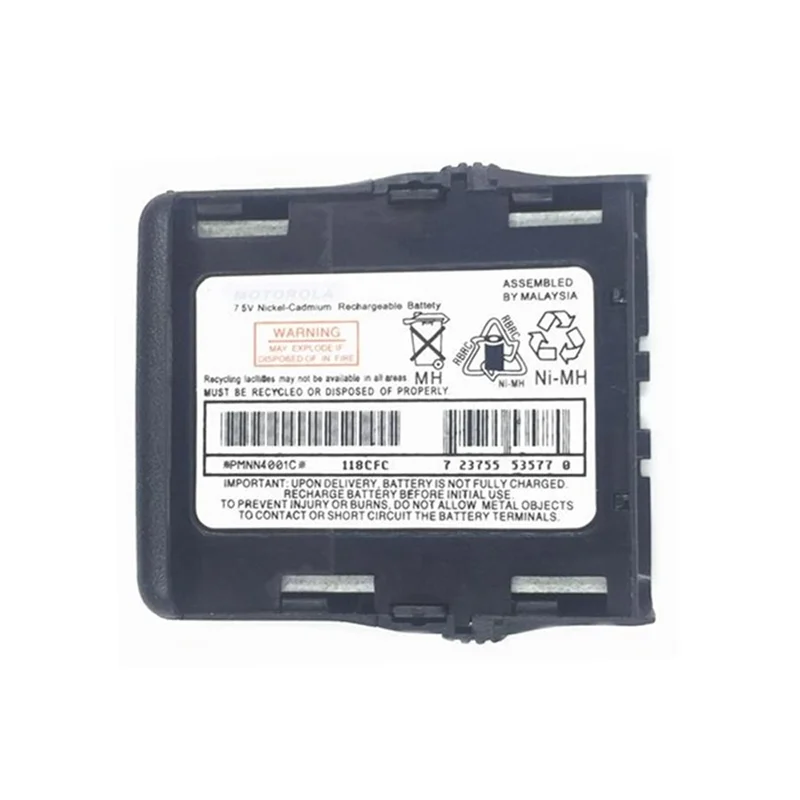 Walkie Talkie GP68 Ni-Mh Battery 1800mAh PMNN4001C Nickel-metal Hydride Rechargeable Battery for Motorola GP68 GP63 GP688