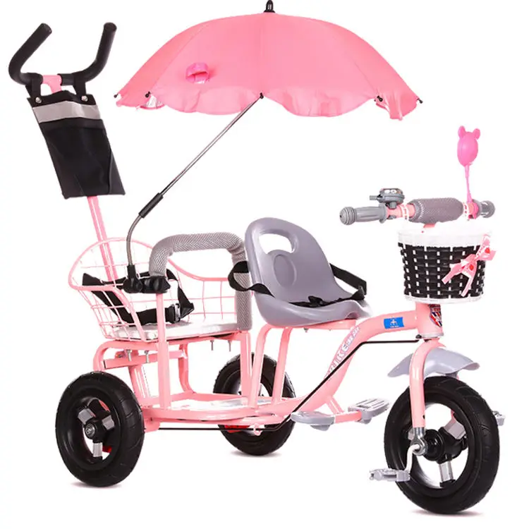New type kids tricycle with double seat kids bike child tricycle for 3-6 years old