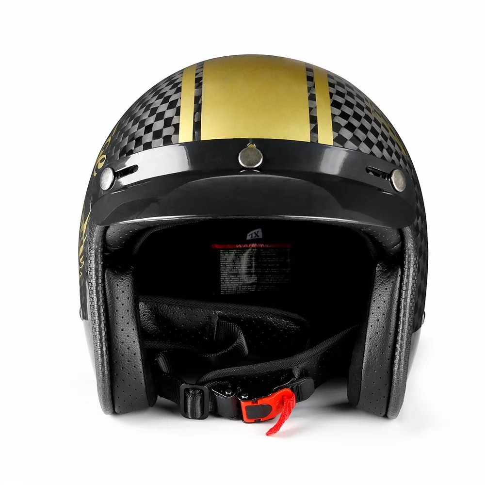 High Quality Lightweight Strength Cool Open Face Motorbike Helmet With Detachable Brim