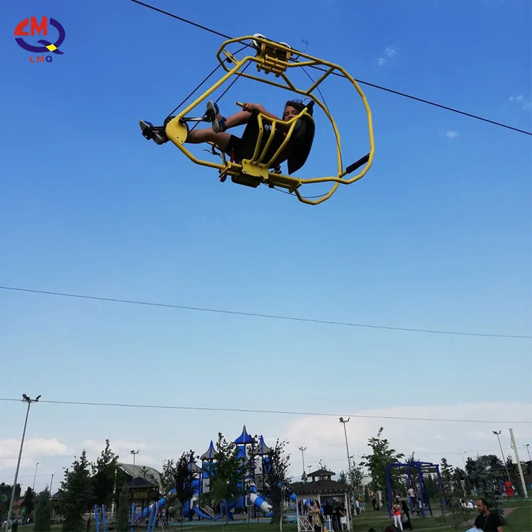 Scenic Spot Ecological Park Farm Exciting Project Aerial Bicycle Wire Rope Bicycle