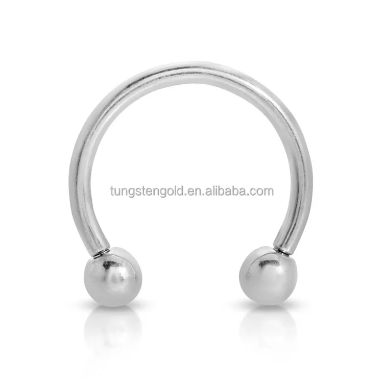 Zircon Plug & Tunnel Jewelry ASTM F136 Titanium Threaded Body Jewelry Prince Albert Piercing Bead Ring Men